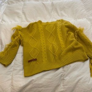 Mustard yellow simply southern sweater